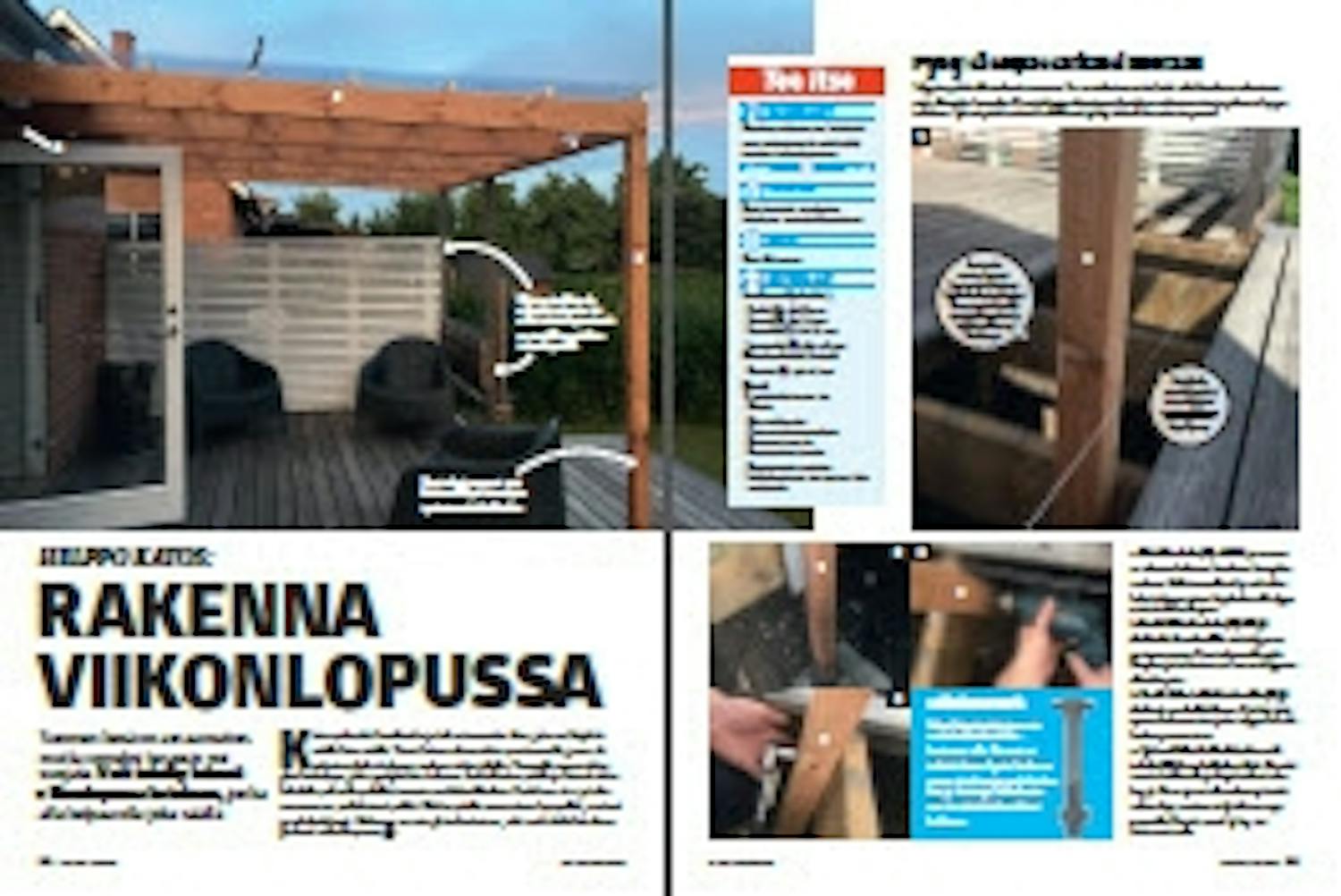 Katettu terassi viikonlopussa Katettu terassi viikonlopussa